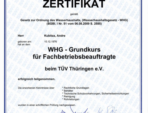 TÜV Fachbetriebsbeauftragter: Kubitza